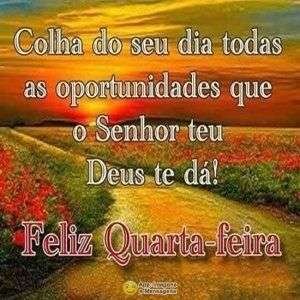 Feliz quarta-feira