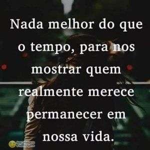 Nada melhor que o tempo