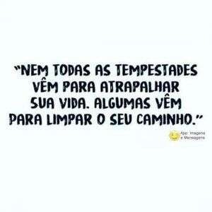 Tempestade para atrapalhar