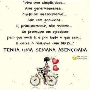 Tenha uma semana abençoada