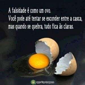 A falsidade é como um ovo