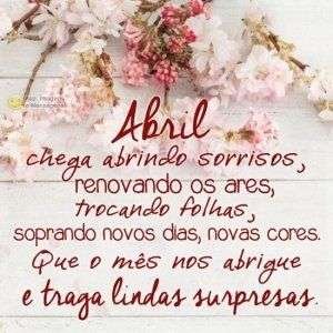Bem-vindo abril
