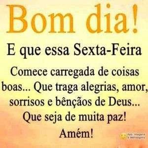 Bom dia de sexta-feira