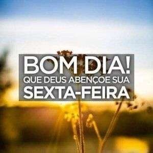 Bom dia de sexta-feira