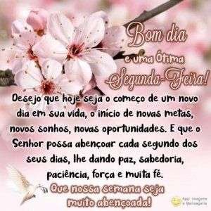 Bom dia e uma Ótima Segunda-Feira