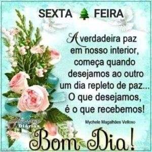 Bom dia sexta-feira