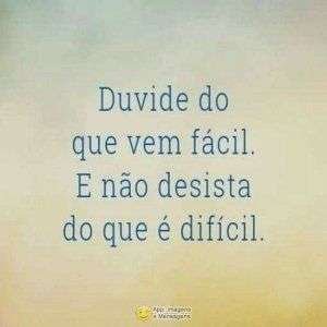 Duvide e não desista