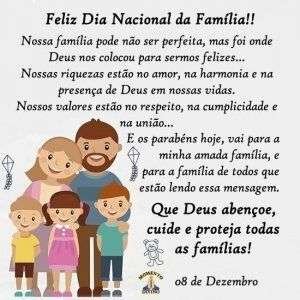 Feliz Dia Nacional da Família