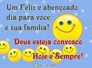 Feliz e abençoado dia