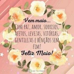 Feliz mês de maio