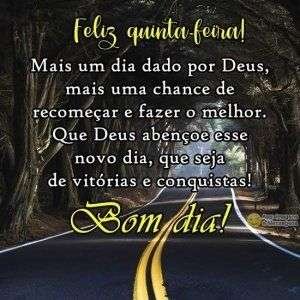 Feliz Quinta-feira e bom dia