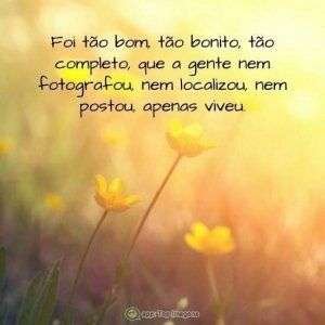 Foi tão bonito