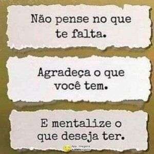 Mentalize o que deseja