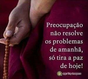 Preocupação não resolve problema