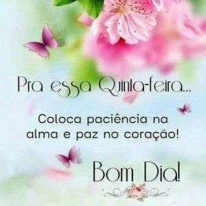 Quinta-feira bom dia