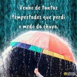 Venho de tantas tempestades