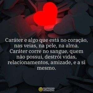 Caráter está no coração