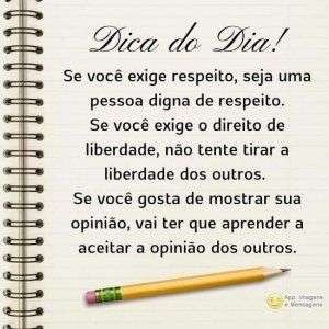 Dica do dia