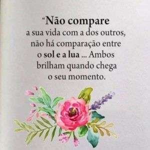 Não compare a sua vida