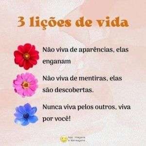 3 lições de vida