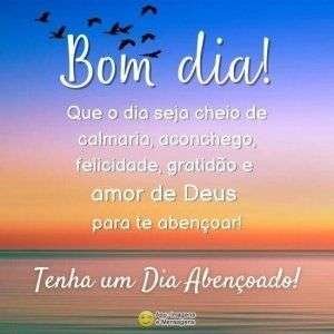 Bom dia abençoado