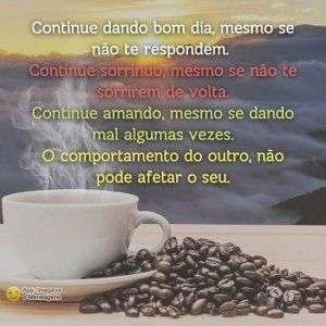 Continue dando bom dia