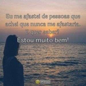 Me afastei de pessoas